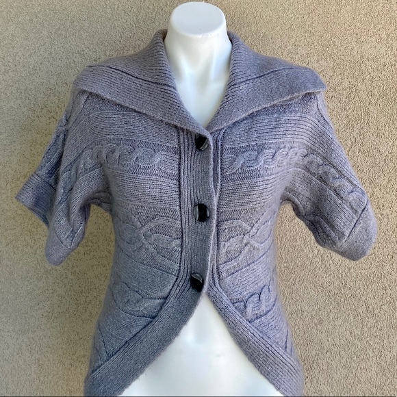 Romeo & Juliet Couture Sweaters - Couture Boho Knit Asymmetrical Button Up Cardigan